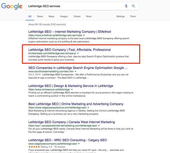 Lethbridge SEO